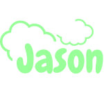 Stickers prénom phosphorescent petits nuages Stickers prénom phosphorescent petits nuages