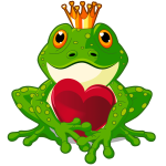 Sticker prince grenouille cherche sa princesse Sticker prince grenouille cherche sa princesse