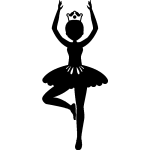 Sticker princesse ballerine
