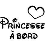 Sticker princesse  bord