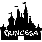 Sticker princesse chteau princesa