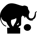 Sticker prise éléphant de cirque Sticker prise éléphant de cirque