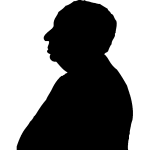 Sticker profil d'un homme âgé Sticker profil d'un homme âgé