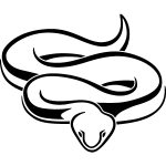 Sticker python de la jungle Sticker python de la jungle