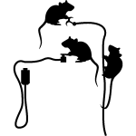Sticker rats en activité Sticker rats en activité