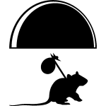 Sticker rat en voyage Sticker rat en voyage