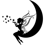 Sticker rendez vous entre la fe et la lune