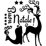 Sticker rennes de nol (italien)