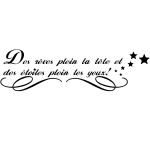 Sticker des rves plein la tte