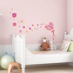 Sticker roses et c?urs volants Sticker roses et c?urs volants