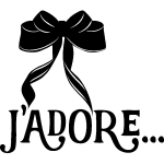 Sticker ruban j'adore Sticker ruban j'adore