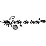 Sticker salle de bain avec coquillages Sticker salle de bain avec coquillages