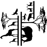 Sticker savane africaine et ses animaux Sticker savane africaine et ses animaux