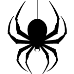 Sticker silhouette araignée pour pc Sticker silhouette araignée pour pc