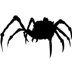 Sticker silhouette une araignée poilue Sticker silhouette une araignée poilue