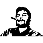 Sticker silhouette che guevara
