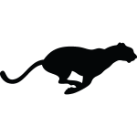 Sticker silhouette léopard Sticker silhouette léopard