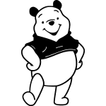 Sticker silhouette l'ourson Sticker silhouette l'ourson