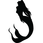 Sticker silhouette sirne design