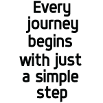 Sticker a simple step