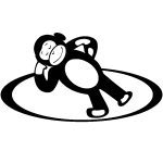 Sticker singe dormeur