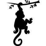 Sticker singe sur un arbre