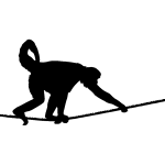 Sticker singe sur une corde