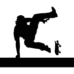 Sticker skater aux cheveux longs