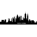 Sticker skyline ville de new - york Sticker skyline ville de new - york