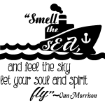 Sticker smell the sea - van morrison Sticker smell the sea - van morrison