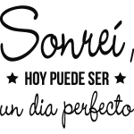 Sticker sonrisa para un da perfecto. . .