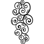 Sticker spiral éléments de décoration Sticker spiral éléments de décoration