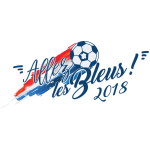 Sticker sport allez les bleus 2018