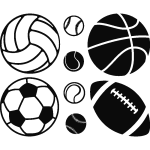 Sticker sports de ballons
