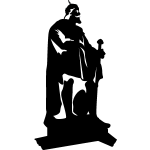 Sticker statue d'un roi