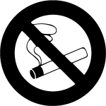 Sticker symbole no smoking Sticker symbole no smoking