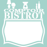 Sticker tableau blanc comptoir bistrot