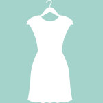 Sticker tableau blanc robe de femme Sticker tableau blanc robe de femme