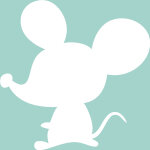 Sticker tableau blanc silhouette petite souris Sticker tableau blanc silhouette petite souris