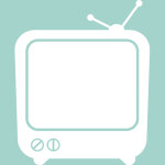 Sticker tableau blanc télévision ancienne Sticker tableau blanc télévision ancienne