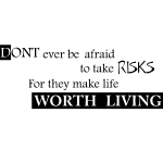 Sticker take risks