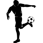 Sticker talonnade joueur foot Sticker talonnade joueur foot