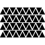 Sticker tapisserie 52 triangles