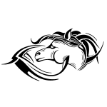 Sticker tête de cheval pour voiture Sticker tête de cheval pour voiture