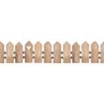 Sticker tte de lit barrire en bois