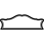 Sticker tête de lit royal, lit double Sticker tête de lit royal, lit double