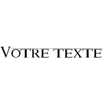 Sticker texte personnalisable classique lion