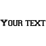 Sticker texte personnalis lyce