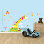 Sticker toise girafe et les animaux d'afrique