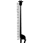 Sticker toise giraffe